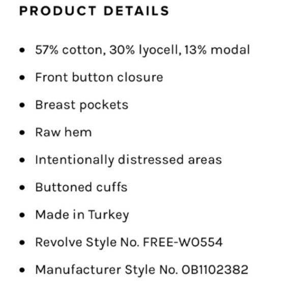 Free People WTF Slouchy Amelia Trucker Distressed Raw Hem Denim Jacket EUC S - Picture 10 of 10